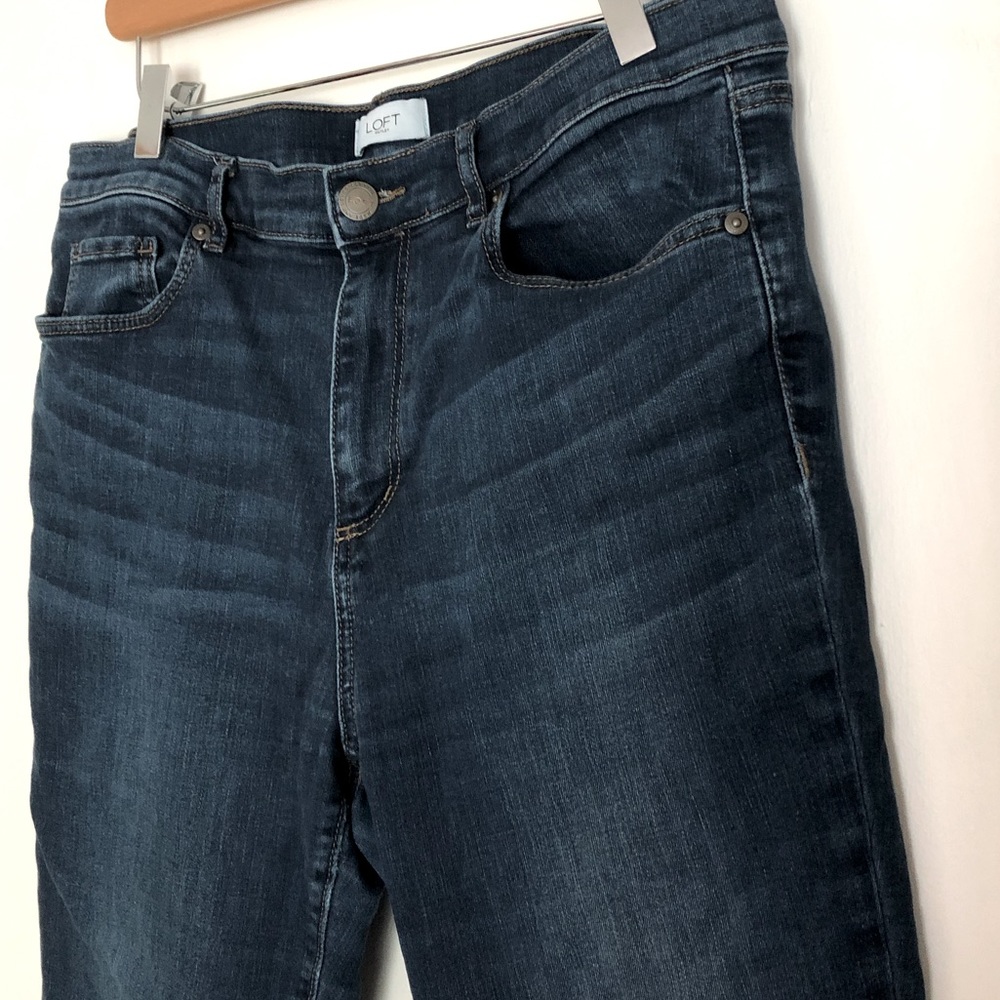 LOFT Outlet high rise straight jeans